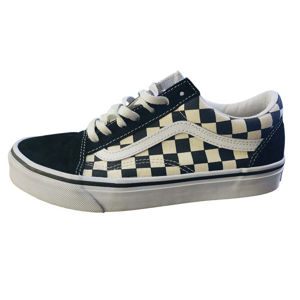 VANS Old Skool Black & White Checkerboard Men 6 Women 7.5 #500714